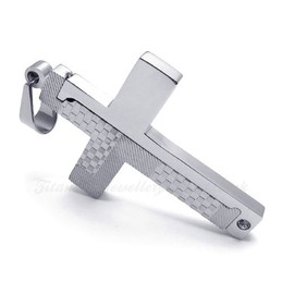 Titanium Cross Pendant Necklace (Free Chain)