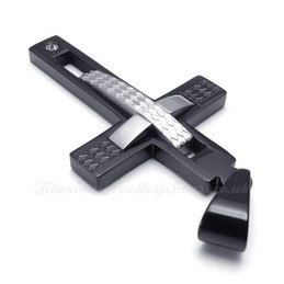 Titanium Cross Pendant Necklace (Free Chain)