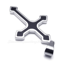 Titanium Cross Pendant Necklace (Free Chain)