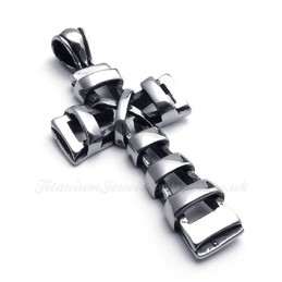 Titanium Cross Pendant Necklace (Free Chain)