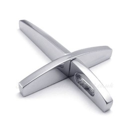 Titanium Cross Pendant Necklace (Free Chain)