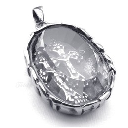 Fashion Titanium Cross Pendant Necklace (Free Chain)