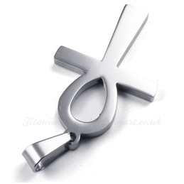The Cross Titanium Pendant Necklace (Free Chain)