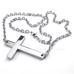 Titanium Cross Pendant Necklace (Free Chain)