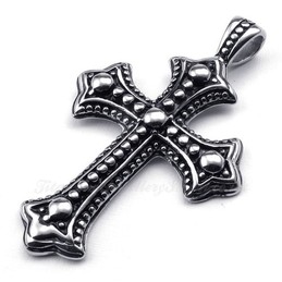 Titanium Cross Pendant Necklace (Free Chain)