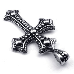 Titanium Cross Pendant Necklace (Free Chain)