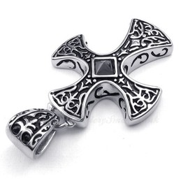 Titanium Cross Pendant Necklace (Free Chain)