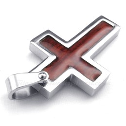 Titanium Cross Pendant Necklace (Free Chain)