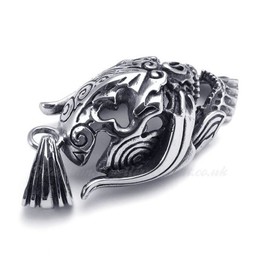 Skull Mask Titanium Pendant Necklace (Free Chain)