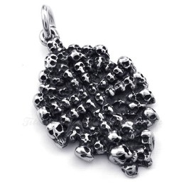 Titanium Skull Pendant Necklace (Free Chain)