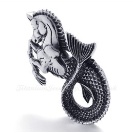 Horse Titanium Pendant Necklace (Free Chain)