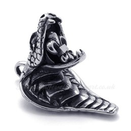 King Cobra Titanium Pendant Necklace (Free Chain)