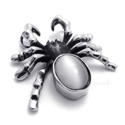 Spider Titanium Pendant Necklace  (Free Chain)