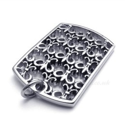 Titanium Card Pendant Necklace (Free Chain)