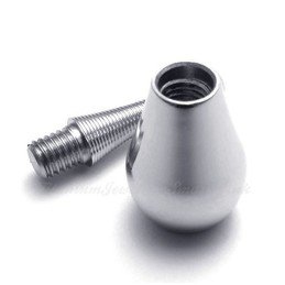 Titanium Perfume Bottles Pendant Necklace (Can Open) (Free Chain)