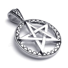 Titanium Lucky Star Pendant Necklace (Free Chain)