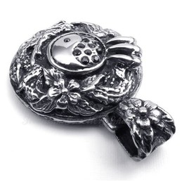 Dragon Titanium Tai Chi Pendant Necklace (Free Chain)