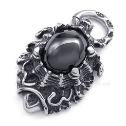 Mens Fashion Titanium Pendant Necklace  (Free Chain)