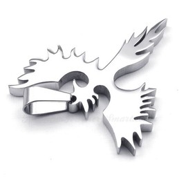 Titanium Hawk Pendant Necklace (Free Chain)