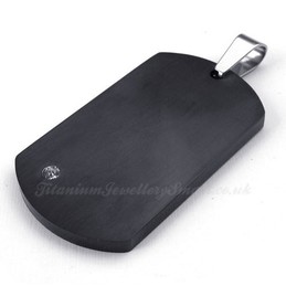 Black Cards Titanium Pendant Necklace (Free Chain)