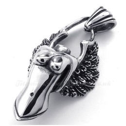 Titanium Angel Pendant Necklace (Free Chain)