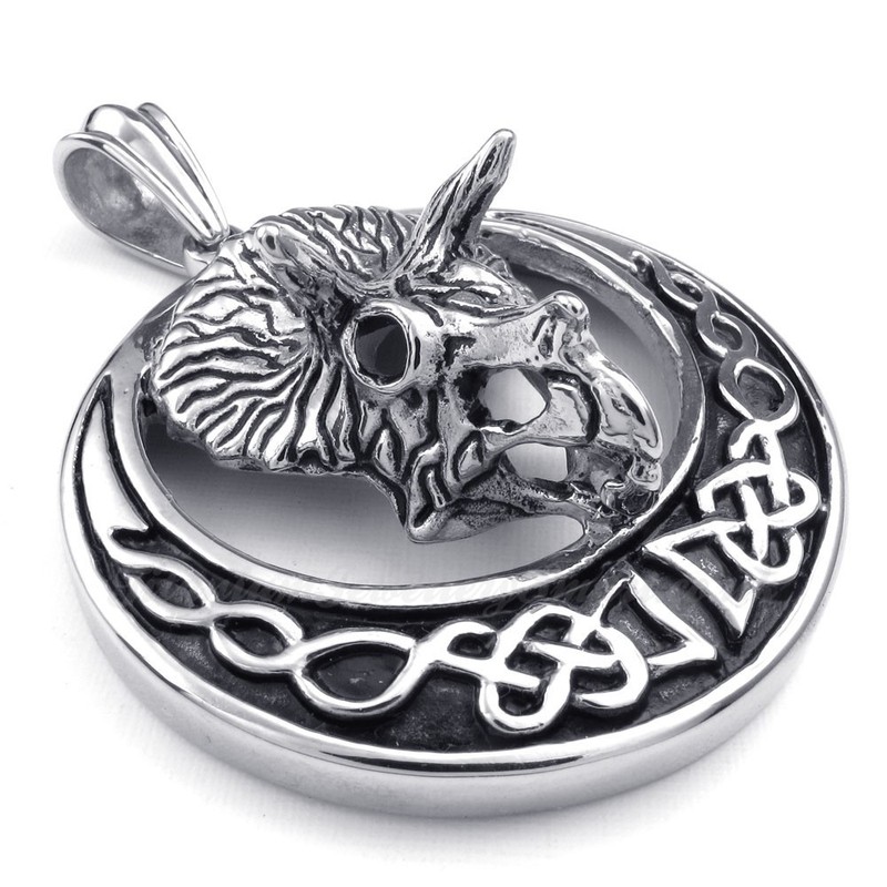 Fashion Titanium Pendant Necklace (Free Chain)