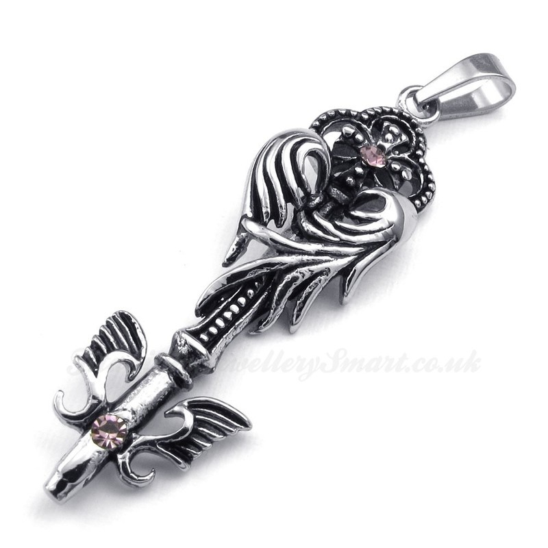 Titanium Scepter Pendant Necklace (Free Chain)