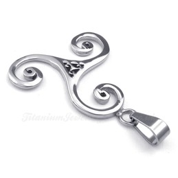 Titanium Wind Turbines Pendant Necklace (Free Chain)