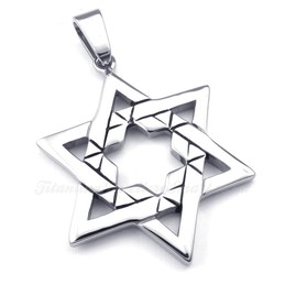 Titanium Lucky Star Pendant Necklace (Free Chain)