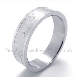 Titanium Lovers Ring (Mens)