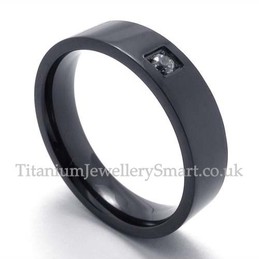 Titanium His and Hers Ring (Mens)