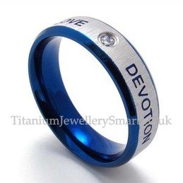 Titanium His and Hers Ring (Mens)