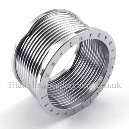 Silver Titanium Spring Ring
