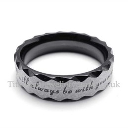 Titanium His and Hers Ring with Zircon (Mens)