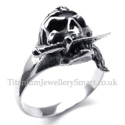 Titanium Skull Ring