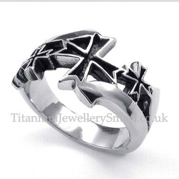 Titanium Cross Ring