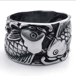 Titanium Fish Ring