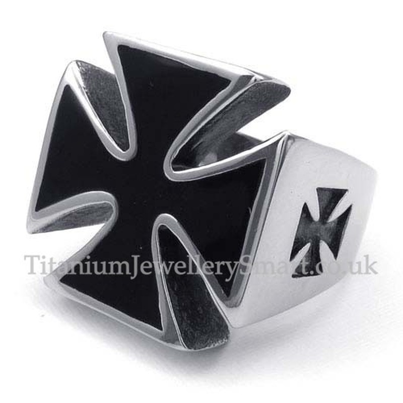 Titanium Cross Ring