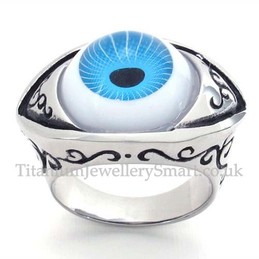 Titanium Eyes Ring
