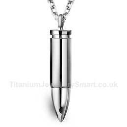 Titanium Bullet Mens Pendant