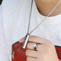 Titanium Cross Mens Pendant