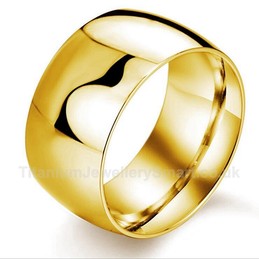 Titanium Mens Black Ring