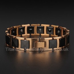 Titanium,Ceramic Mens Bracelet