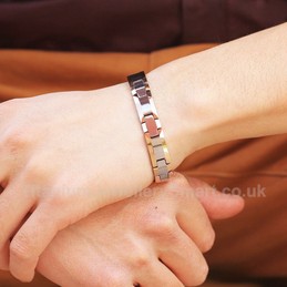 Titanium Unisex Rose Gold Bracelet