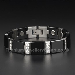 Titanium,Ceramic Golden Bracelet