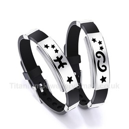 Titanium Black Mens Bracelet