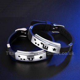 Titanium Black Mens Bracelet