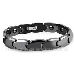 Ceramic Black Mens Bracelet