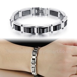 Titanium Black Mens Bracelet