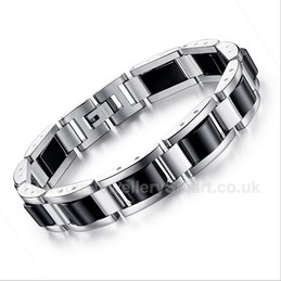 Titanium Black Mens Bracelet